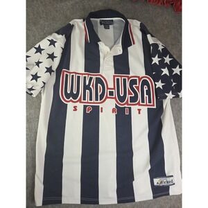 Vintage Wicked USA Spirit Shirt 90s Size XL Stars Stripes Hip Hop Skate